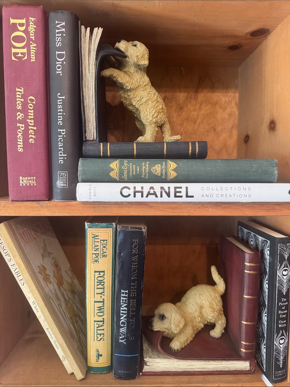 Golden Retriever Puppy Bookend Set!
